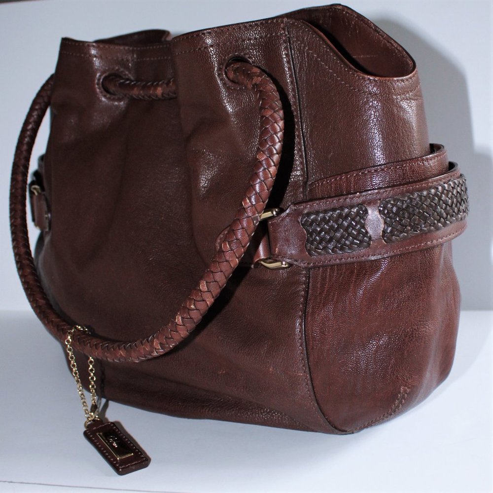 Cole Haun Large Brown Organizer/Shoulder Bag